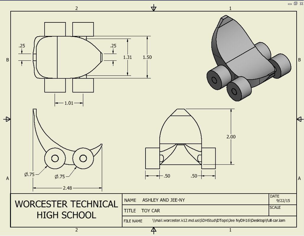 Toy Car Project - Pre-Engineering Portfolio